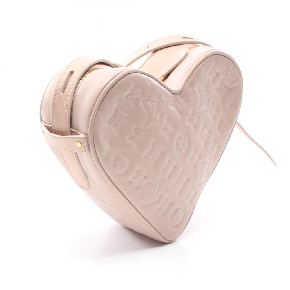 Louis Vuitton Sac Coeur Fall Love Shoulder Bag Leather Monogram Pink